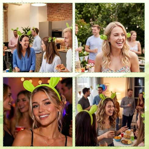 Green Ogre Ears Outfit Cute Monster Hair Clips Halloween Cosplay Party Dress Up Costume Accessories for Adults in Saudi Arabia