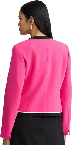 Kasper Women's Long Sleeve Colorblock Open Front Blazer in Kuwait