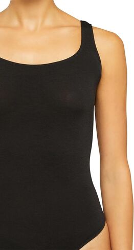 Wolford Jamaika Body for Women Sleeveless Bodysuit Opaque Circular-Knit Material Shiny Finish Fine Trim Brazilian-Cut Bottom in Kuwait
