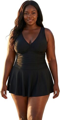 Plus Size Swim Dress with Separate Bottoms for Women in Kuwait