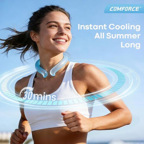 Neck Cooling Tube, Neck Cooler for Instant Cooling, Reusable Neck Ice Pack for Heat Relief, Hands-Free Neck Coolers for Hot Weather, 2026 Updated Version Neck Ice Ring for Sports Work Gardening in Saudi Arabia