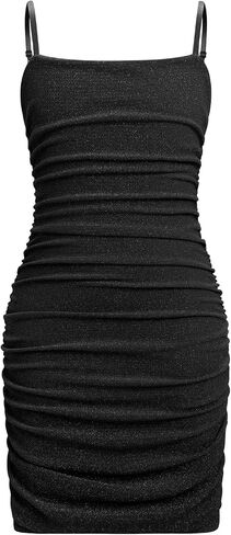 IBTOM CASTLE Teen Girls Formal Dress Sleeveless Ruched Bodycon Mini Dress for Homecoming Dance Birthday Party in Kuwait
