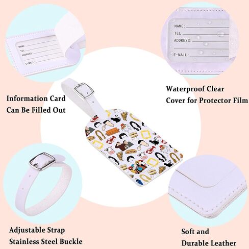 ENSIANTH TV Show Merch Suitcase Tag Best Friends Gift Sitcom Television Apartment Inspired Gift Lobster Friends Baggage Tag (Friend tag) in Kuwait
