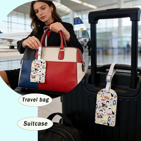 ENSIANTH TV Show Merch Suitcase Tag Best Friends Gift Sitcom Television Apartment Inspired Gift Lobster Friends Baggage Tag (Friend tag) in Kuwait