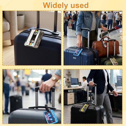 5 Pack Funny Luggage Tags, Fun Luggage Tags,Tape Box Tag for Luggages,Cute and Unique Luggage Tags for Travel in Saudi Arabia