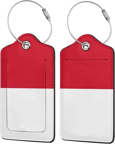 France Flag Luggage Tag with Stainless Steel Loop Privacy Cover Id Label for Travel Bag Suitcase 2 Pcs in Saudi Arabia