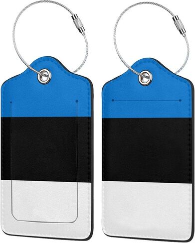 France Flag Luggage Tag with Stainless Steel Loop Privacy Cover Id Label for Travel Bag Suitcase 2 Pcs in Saudi Arabia