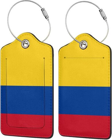 France Flag Luggage Tag with Stainless Steel Loop Privacy Cover Id Label for Travel Bag Suitcase 2 Pcs in Saudi Arabia