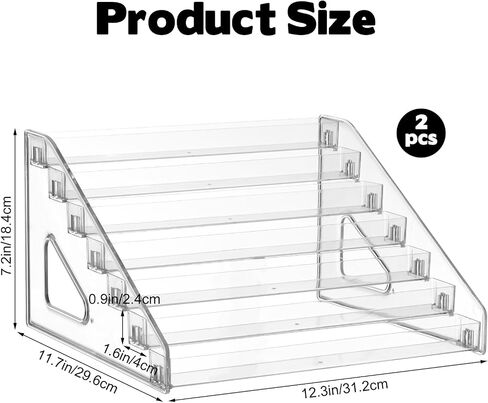 2 Pack 7 Tier Earring Display Stand Acrylic Earring Holder Organizer Holds 4 Pairs of Earrings in One Row Retail Detachable Jewelry Card Stand for Selling Vendors Jewelry Display Earring Rack in Kuwait