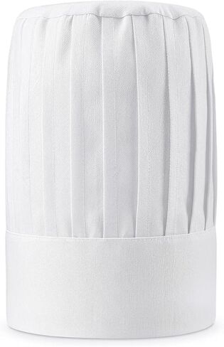 Chef Hat, White Tall Chef Hat for Men Women Adults, Hibachi Chef Hat for Cooking, Baking, Kitchen, Restaurant, Professional Chef Toque & Chef Costume Accessories in Saudi Arabia