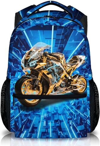 Kids School Backpack for Boys Racing Car Backpacks for Travel Camping Casual, Cool School Supplies for Preschool Kindergarten Elementary in Kuwait