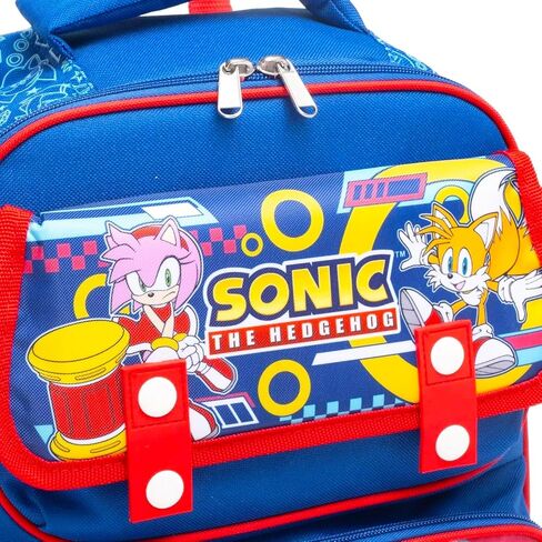 حقيبة ظهر Sonic the Hedgehog للأولاد - حزمة مع حقيبة ظهر مقاس 16 بوصة تتميز بزجاجة مياه Amy Rose وTails بالإضافة إلى ملصق مائي والمزيد | حقيبة مدرسية Sonic للأطفال in Kuwait