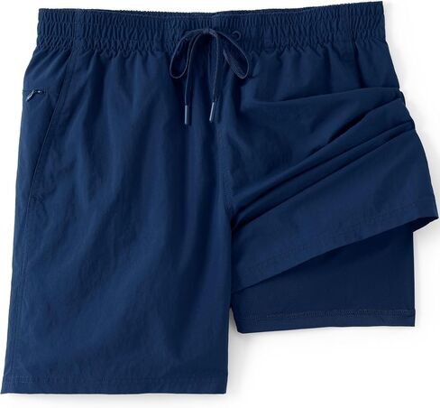 Lands' End Men's Big 7 Inch Volley Hydroliner Swim Trunks 2XL Deep Sea Navy in Saudi Arabia