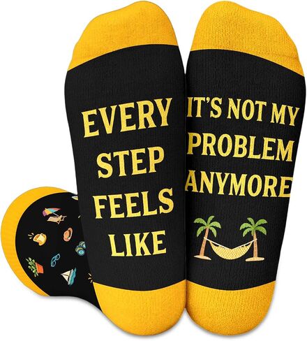 Funny Socks Retirement Gift for Man Woman 2026 Cool Retirement Gifts for Women Men Boss Coworkers Friends Retired Mom Grandma Grandpa Dad Fathers Day Farewell Leaving Birthday Gift for Him Her in Kuwait