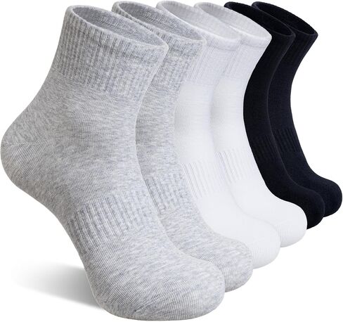 DoSmart Mens Ankle Athletic Socks Quarter Thin Cotton Running Sports Work Mini Crew Socks 6 Pairs in Saudi Arabia