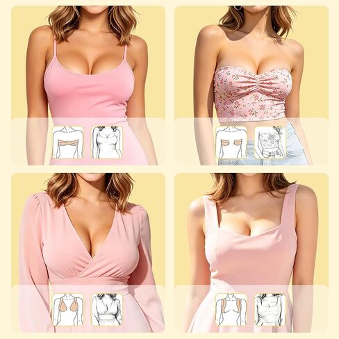 Boob Tape for Breast Lift – 2 Rolls Breathable Waterproof Push Up Adhesive Body Tape with 5 Pairs Sticky Nipple Covers, Invisible Support for Backless Strapless Dresses, Large Breasts A-G Cup Beige in Saudi Arabia