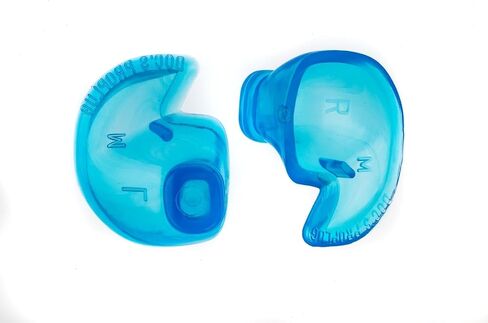 Medium Small – Non-Vented Doc’s Proplugs – Blue – Non-LEASHED – Reusable Earplugs for Swimming, Bathing, Light Industrial Use | Blocks Water, Noise, & Irritation | Includes Case | Made in USA in Kuwait