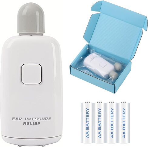 Eustachian Tube Unclogger Ear Pressure Relief Device - Safe Natural Ear Pressure Balancer for Air Travel Diving Colds Swimming - Unblocks Ears Relieves Tinnitus and Earache - Eustachian Tube Exerciser in Saudi Arabia