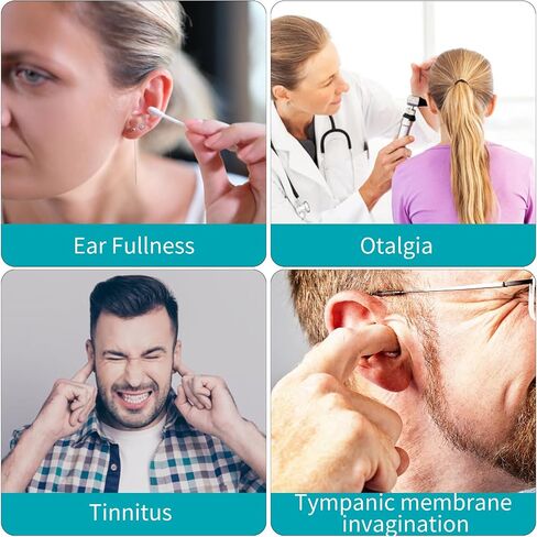 Eustachian Tube Unclogger Ear Pressure Relief Device - Safe Natural Ear Pressure Balancer for Air Travel Diving Colds Swimming - Unblocks Ears Relieves Tinnitus and Earache - Eustachian Tube Exerciser in Saudi Arabia
