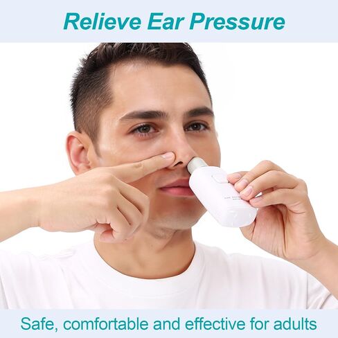 Eustachian Tube Unclogger Ear Pressure Relief Device - Safe Natural Ear Pressure Balancer for Air Travel Diving Colds Swimming - Unblocks Ears Relieves Tinnitus and Earache - Eustachian Tube Exerciser in Saudi Arabia