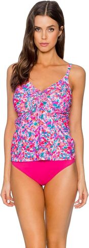 Sunsets Women's Marina Tankini Top Swimuit with Front Tie Detail in Kuwait