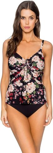 Sunsets Women's Marina Tankini Top Swimuit with Front Tie Detail in Kuwait
