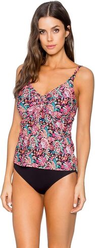 Sunsets Women's Marina Tankini Top Swimuit with Front Tie Detail in Kuwait
