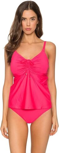 Sunsets Women's Marina Tankini Top Swimuit with Front Tie Detail in Kuwait
