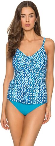 Sunsets Women's Marina Tankini Top Swimuit with Front Tie Detail in Kuwait