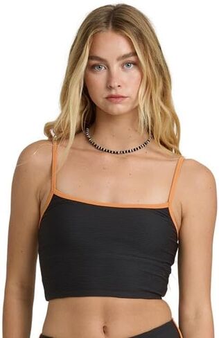 بيكيني علوي للسيدات من Billabong Tanlines Surf Tank بيكيني، أسود، M in Kuwait