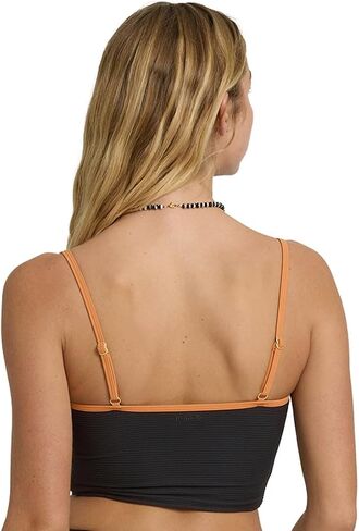 بيكيني علوي للسيدات من Billabong Tanlines Surf Tank بيكيني، أسود، M in Kuwait