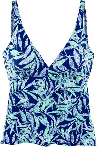 LASCANA Women's Tropical Print Underwire Tankini Top in Kuwait