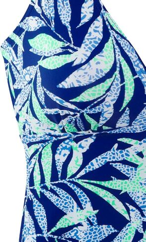 LASCANA Women's Tropical Print Underwire Tankini Top in Kuwait