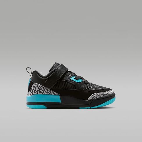Jordan Spizike Low Little Kids' Shoes (Black/Gamma Blue/Wolf Grey) in Kuwait