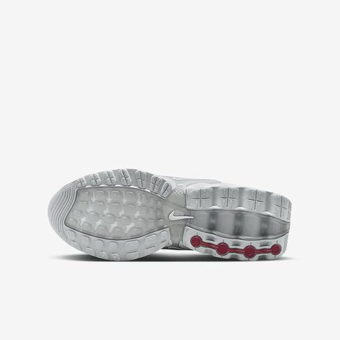حذاء Nike Air Max Dn للأطفال الكبار (FB8987-100، أبيض/أبيض/فضي معدني/أبيض) مقاس 7 in Kuwait