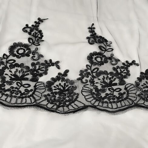 Black Lace Bridal Wedding Veil Floral Chapel Veils Gothic 1 Tier Long Tulle Veil with Metal Comb for Brides and Women Bachelorette Party in Saudi Arabia