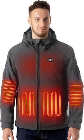 WASOTO Heated Jackets for Men with 18400mAh Battery Pack Included Windproof Waterproof for Snowboarding in Saudi Arabia