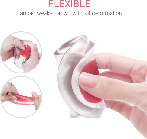 Heel Cups for Heel Pain Relief, 3 Pairs Shock Absorbing Silicone Gel Heel Pads for Plantar Fasciitis, Non-Slip Heel Cushions Insert for Women, Support for Boots Sneakers Dress Shoes in Saudi Arabia