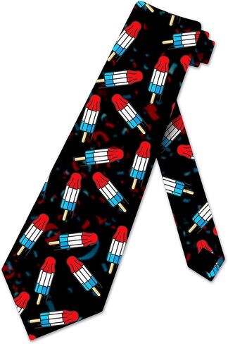 Three Rooker USA Patriotic Ties YOUTH Popsicle Rocket Pop Necktie for Boys Kids 4th of July Tie in Kuwait