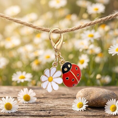 1 Pcs Ladybug Keychain with Positive Affirmation Cards | Handbag Charms for Purses, Inspirational Keychain Accessories for Women Men Teens in Saudi Arabia