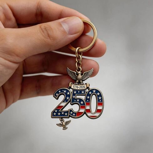 LUOZZY 10pcs 250th Anniversary Medal Acrylic Keychain Party Favor | Party Favor in Kuwait
