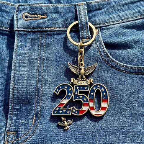 LUOZZY 10pcs 250th Anniversary Medal Acrylic Keychain Party Favor | Party Favor in Kuwait