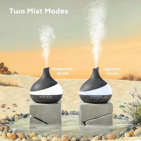 HJTHJT 500ML Essential Oil Diffuser: Aroma Diffuser with Remote Control for Hotel Spa Yoga Studio – Humidifier for Bedroom with 14‑Color LED Nightlight for Home Relaxation in Saudi Arabia