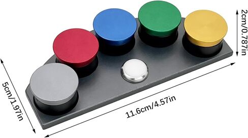 Flylin Watch Oiler Plate, 5 Color Metal Ceramic Oil Cup with Dustproof Lids, Watch Oil Dish Set for Watchmaker Repair and Lubrication Tool Kit, Works with Watch Repair Tools and Watch Maintenance in Kuwait