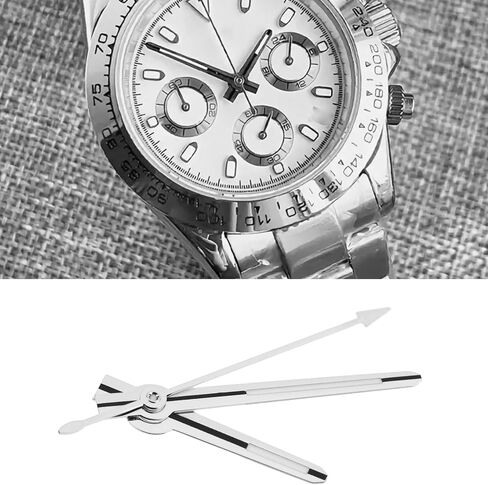 1 Set Luminous Watch Hands Replacement Compatible with VK63 Silver in Kuwait