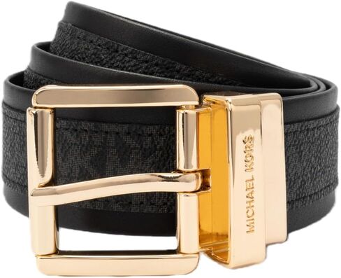 Michael Kors Women's 1.5 Inch Reversible Logo Belt, Stylish Accessory for Everyday, Adjustable Fit in Saudi Arabia