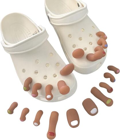 Funny Slippers Accessories,10Pcs Cute Shoe Charms,DIY Shoe Accessories for Party Favor,Functional Slippers Charms for Girls, Boys, Kids, Teens, Men, Women in Saudi Arabia