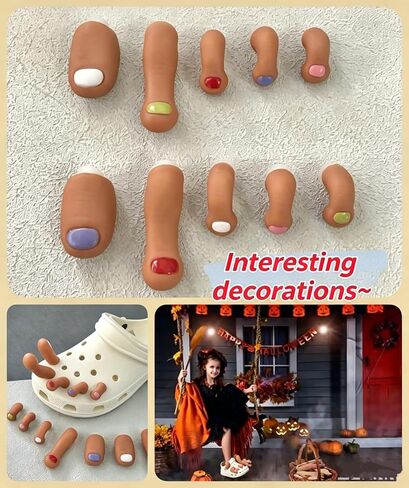 Funny Slippers Accessories,10Pcs Cute Shoe Charms,DIY Shoe Accessories for Party Favor,Functional Slippers Charms for Girls, Boys, Kids, Teens, Men, Women in Saudi Arabia