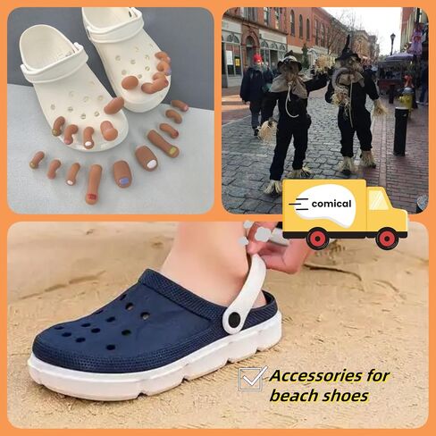 Funny Slippers Accessories,10Pcs Cute Shoe Charms,DIY Shoe Accessories for Party Favor,Functional Slippers Charms for Girls, Boys, Kids, Teens, Men, Women in Saudi Arabia