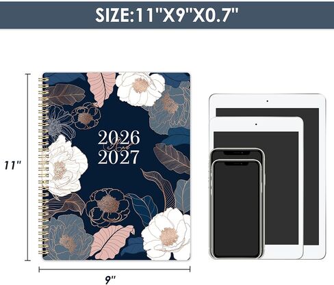 Planner 2024-2025, Aug 2024-Dec 2025 Weekly and Monthly Planner, 9 x 11 Calendar Planner for Organization, Planner 2025 with Notes, Class Schedule, Contacts, Monthly Tabs - Lake Green in Kuwait